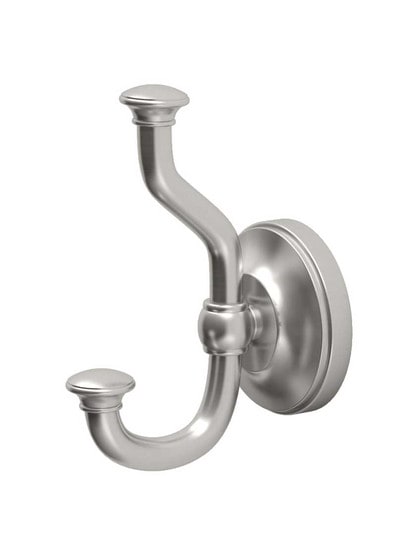 Tavern Bath Hook in Satin Nickel.
